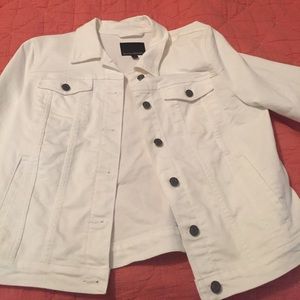 Banana Republic White Denim Jacket